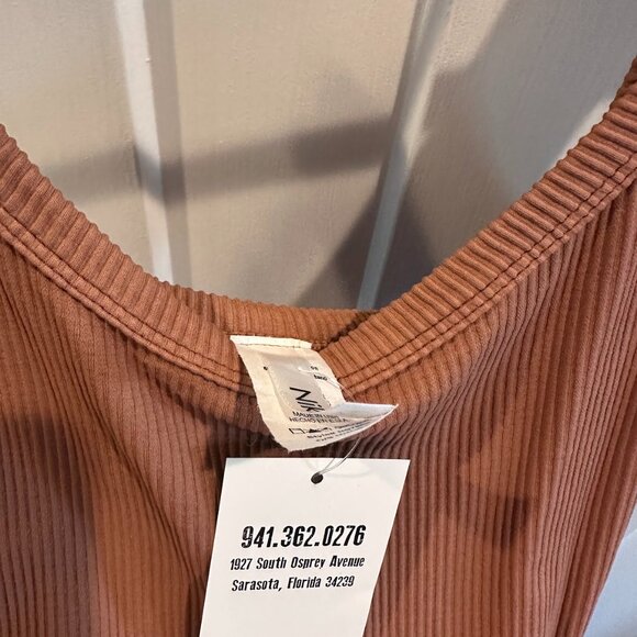 NWT Nikibiki Brown Ribbed Stretchy Midi Dress - Picture 3 of 3